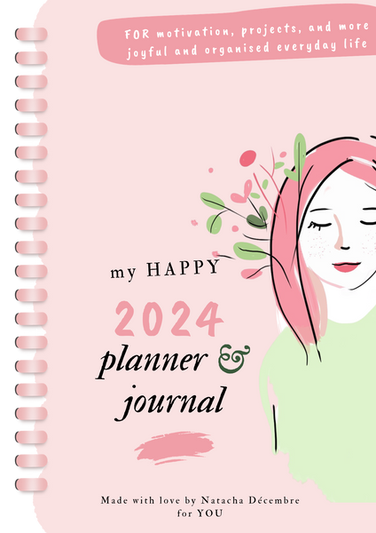 Happy 2024 Planner & Journal (DIGITAL) -english .. Joyeuse 2024