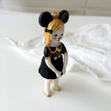 Porcelain Mickey doll necklace  .. Mickey en porcelaine collier