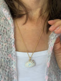 Porcelain cat cloud necklace ..  collier chat et nuage en porcelaine