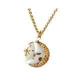 To the Moon- porcelaine necklace .. Décrocher la Lune -collier en porcelaine