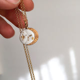 To the Moon- porcelaine necklace .. Décrocher la Lune -collier en porcelaine