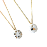 Star tiny porcelaine Simply Lovely necklace .. Etoile-collier Simply Lovely en porcelaine