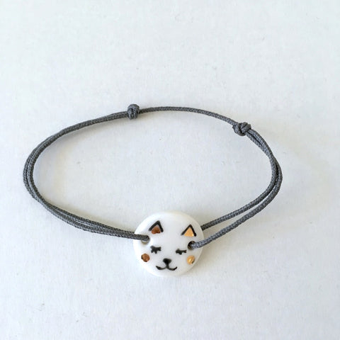 Simply Lovely Cat-porcelain bracelet .. bracelets Chat en porcelaine Simply Lovely