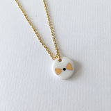 Heart-Tiny porcelaine Simply Lovely necklace .. Coeur-collier Simply Lovely en porcelaine