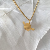 My Angel - vermeil gold pendant .. Pendentif Mon Ange en vermeil