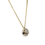 Star tiny porcelaine Simply Lovely necklace .. Etoile-collier Simply Lovely en porcelaine