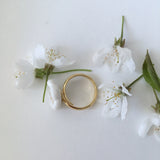 Sakura- porcelain adjustable ring  .. Sakura- bague ajustable en porcelaine