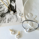Cat-Tiny porcelaine Simply Lovely necklace .. Chat-collier Simply Lovely en porcelaine